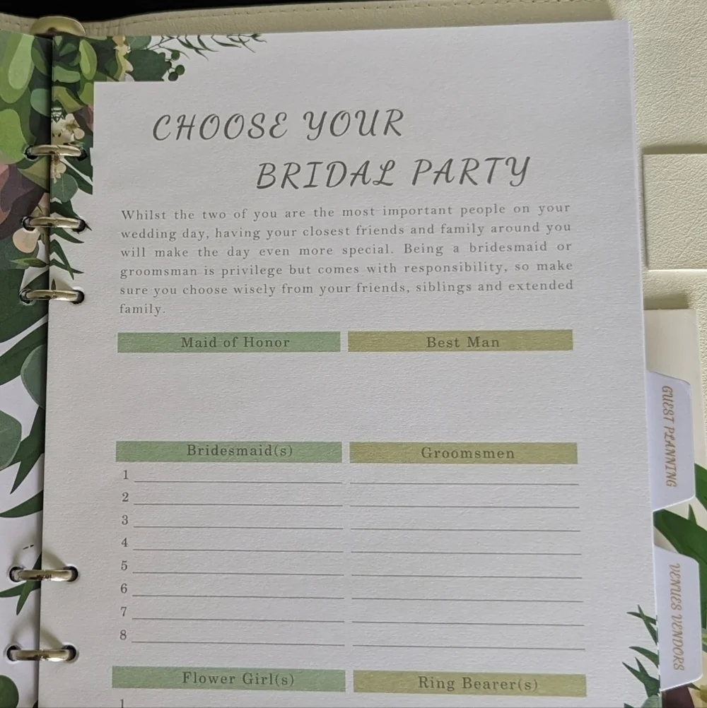 Wedding Planning Notebook
